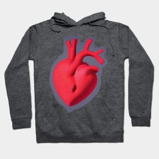 Abstract heart drawing Hoodie